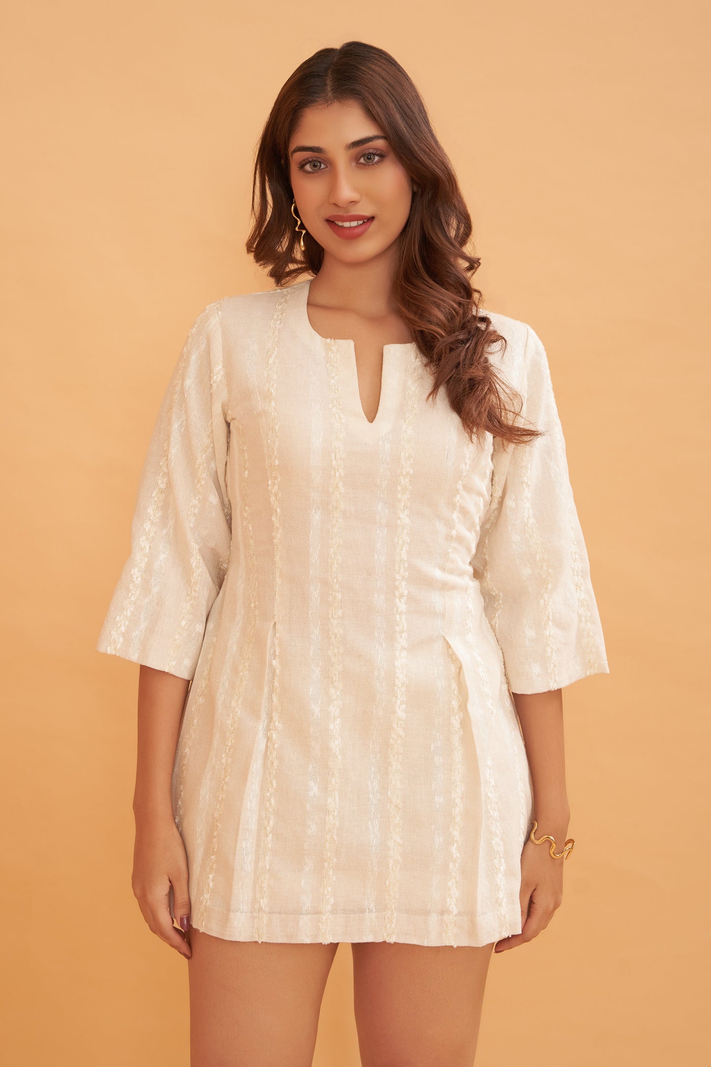 LUCY LINEN SHORT DRESS